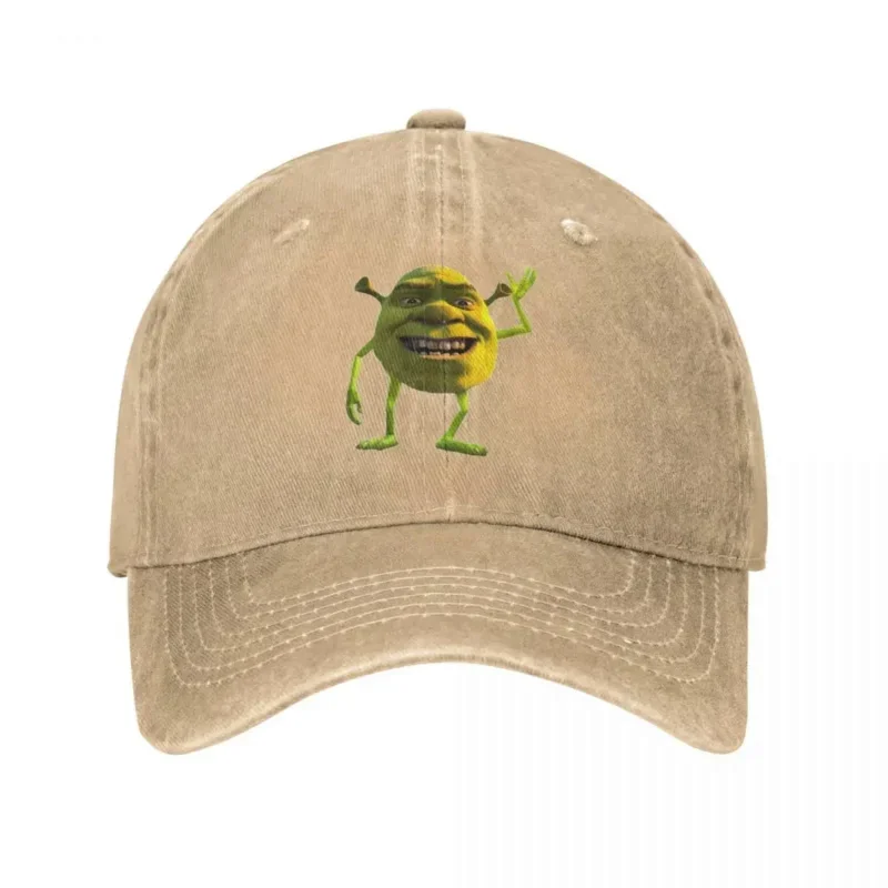 Y2K Vintage Shreks Wazowski Funny Meme Baseball Men Women Distressed Washed Sun Cute Monsters Outdoor Summer Gift Hats Cap