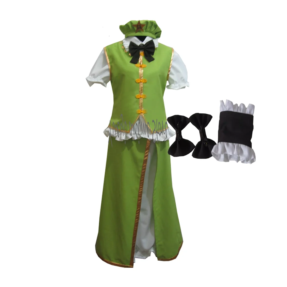 

customized-Touhou Meirin Hon Cosplay Costume - For Women & Men, Customizable|Halloween/Christmas Outfit