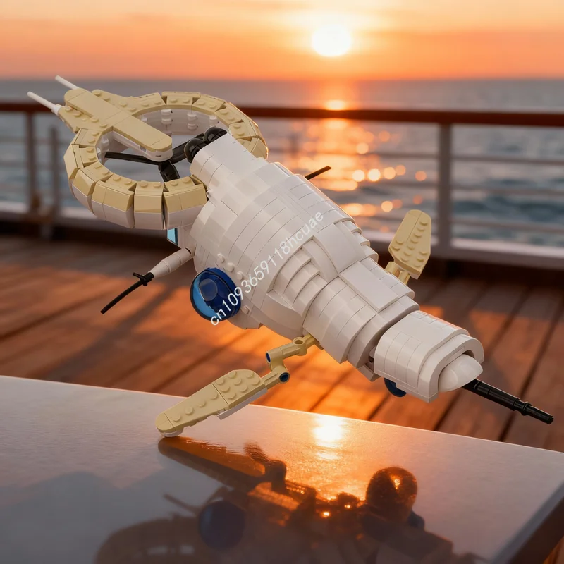580pcs MOC Half Life 2 Combine Gunship Model Building Blocks Architecture DIY Toys Creative Idea Christmas Gifts Education