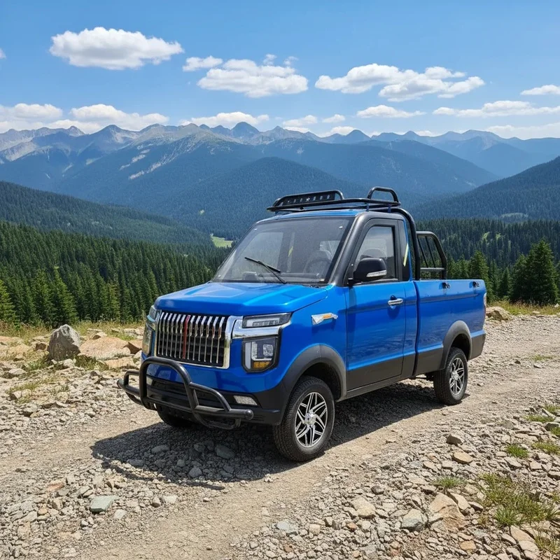 China Factory No Driving License Required New Energy Vehicle Pickup Customized Color 2000W-4000W Motor 60km/h