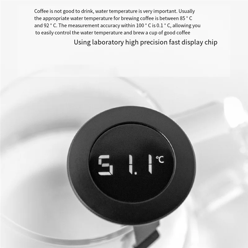 CYCLI-Digital Little T LCD Display Thermometer Detertor Coffee Thermometer Coffee Latte Art Maker Tools Portable Thermometer