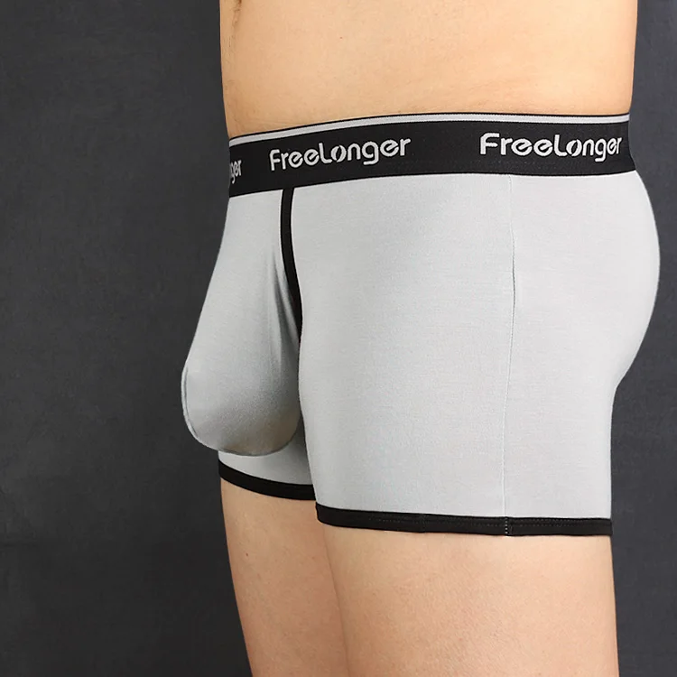 Man Big Dick Penis Pouch Low Waist Briefs Super Lingerie Long Cock Special Plus U-convex Boxers Bulge Elastic Gay Underwear