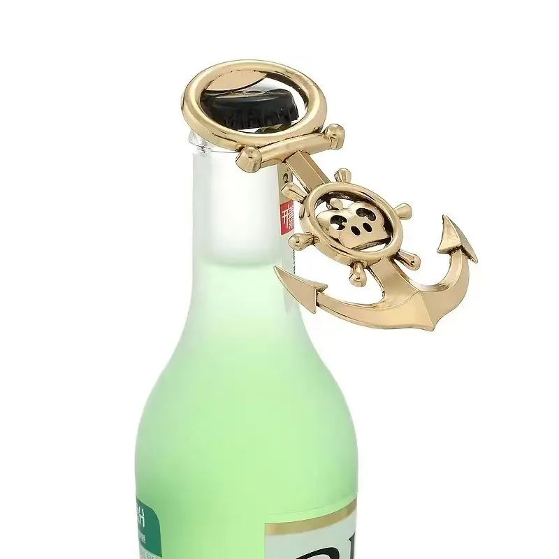 2pcs Creative Anchor Rudder Bottle Opener Presents Birthday Wedding Gifts Guests Ocean Retro Alloy Opener Tools Groomsmen Gifts
