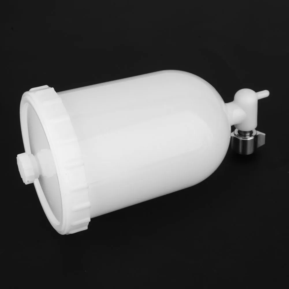 Spray Gun Cup Spray Gun Pot 400ml Spray Gun Pot Side Feed Plastic Paint Cup for W101 W71 R-2 K-2 F-2 Spray Gun