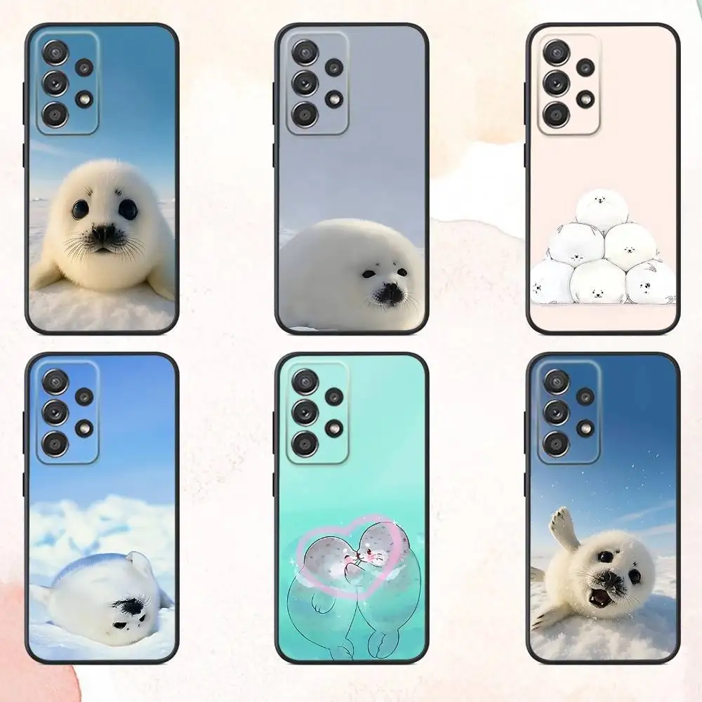 

Cute S-Seal Phone Case For Samsung S25,S24,S21,S22,S23,S30,Ultra,S20,Plus,Fe,Lite,Note,10,9,5G Black Cover