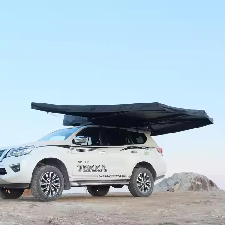270° Camper Awning,2M Aluminum Alloy Frame,Car Side Canopy for Caravan,Waterproof Self-supporting, UV Resistant