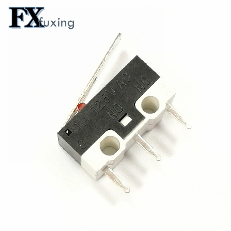 10pcs Limit Switch Push Button Switch 2A 125V AC Mouse Switch 3Pins Micro Switch 2A125V AC