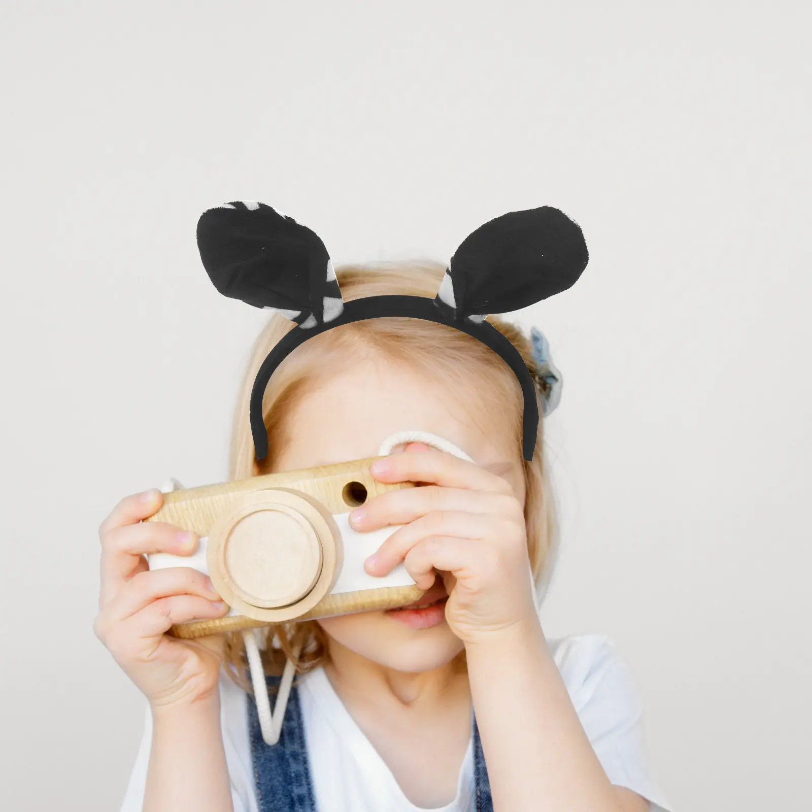 얼룩말 코스프레 세트 동물 귀 머리띠 나비넥타이 꼬리 장갑 정교한 파티 의상 용품 얼룩말 의상 세트 코스프레 머리띠