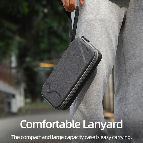 Imagen 2 del producto Estuche de transporte portátil para DJI Osmo 360, bolsa de transporte de viaje con correa de mano, bolsa de almacenamiento a prueba de golpes para acceso a cámara DJI OSMO 360