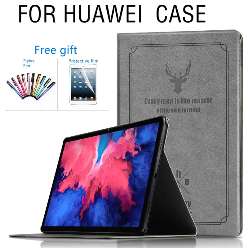 

Smart Case For Huawei MatePad 11 2021 Case DBY-W09 Leather Stand Tablet Case for Huawei MatePad 10.4 BAH3-W09 BAH3-AL00+Film+Pen