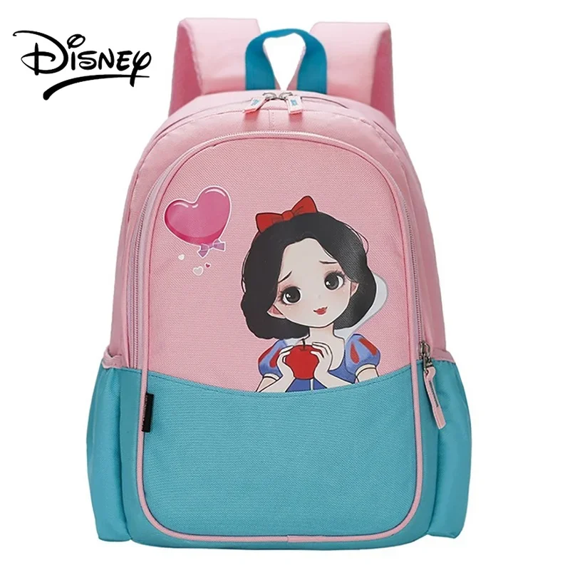 MINISO Disney Snow White School Bag for Girl Kids Primary School Student Backpack Toddler Backpack Cute Kawaii Book Bag