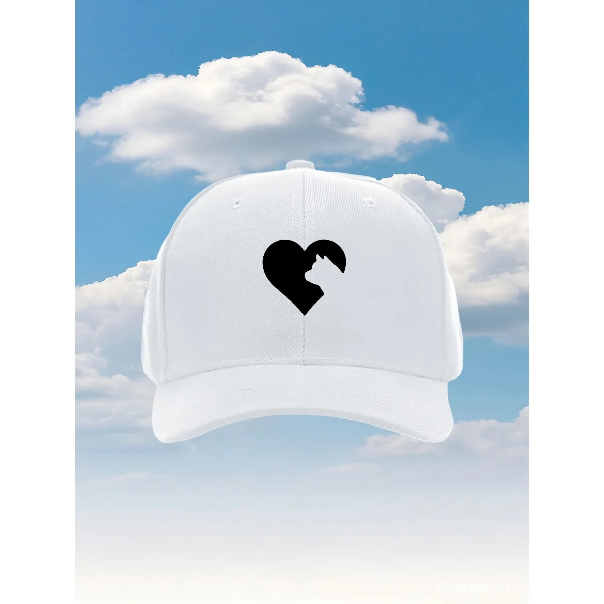 The Heart of the American Akita Lover 2025 new model Trucker Hat with an Adjustable Fit And a Fun Printed Design, Ideal for Outd