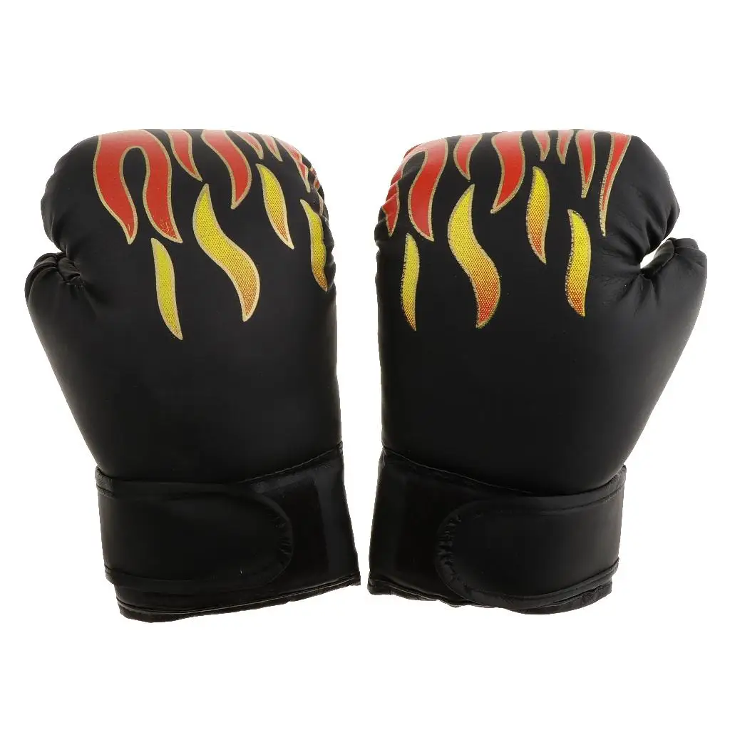 1 Pair Kids PU Leather Bent Boxing Gloves for Pouching Thai caseing Thai Training