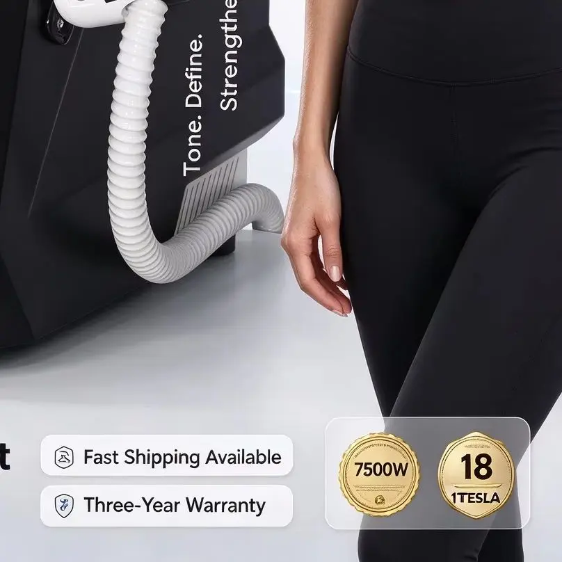 Burning Fat Slimming Muscle Stimulation Equipment 7500W MYOslim HI-EMT Body Sculpt Machine RF Sculpting Weight Loss