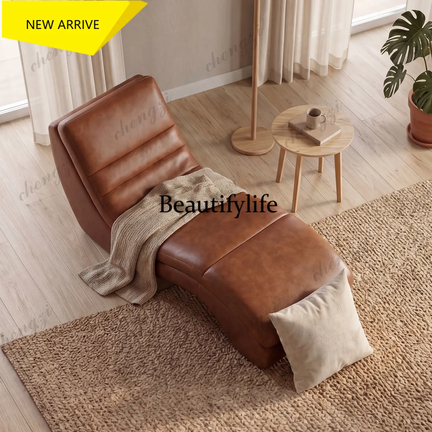 E153 Song-style aesthetic concubine chair single sofa bed lazy chair living room balcony leisure recliner