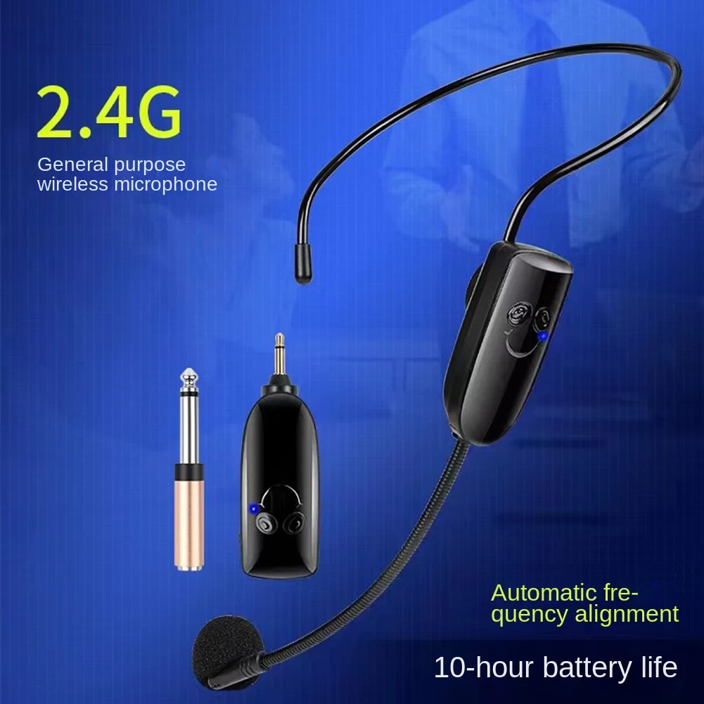 휴대용 내구성 무선 마이크, 스피커 교육용 헤드셋 마이크, 2.4G