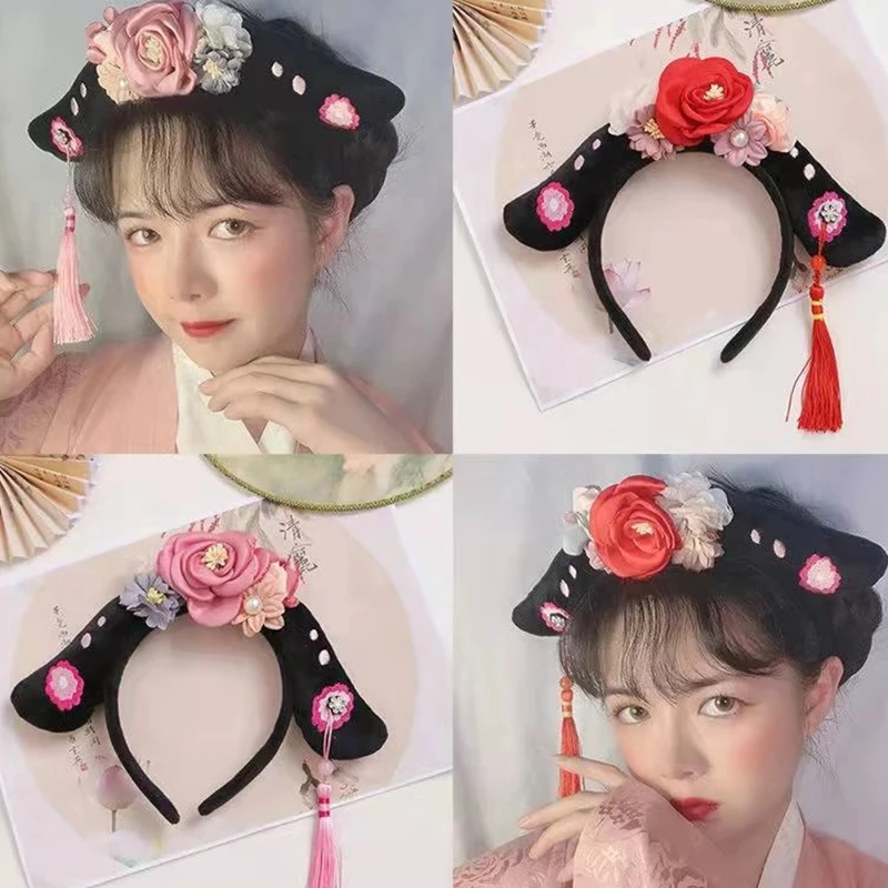 Ancient Chinese HeadBand Court Hair Hoop Chinese Style Hanfu Headband Chinese Girl Qing for Noble Hair Accessories