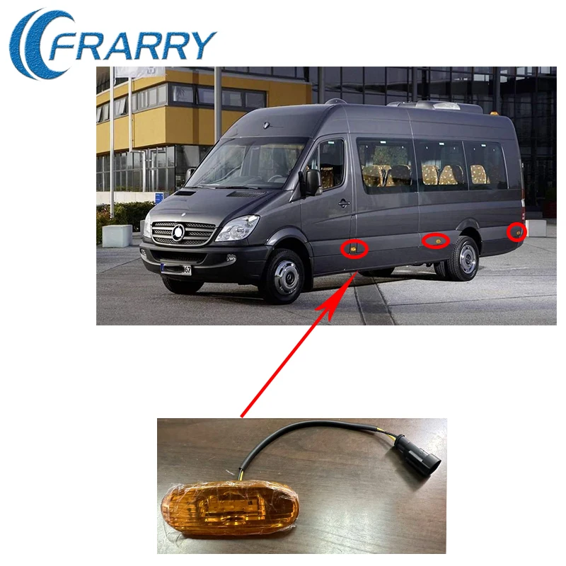 

FRARRY - светодиодный индикатор для Mercedes Sprinter W906 Crafter, боковой габаритный фонарь A0038202956 A0038201256
