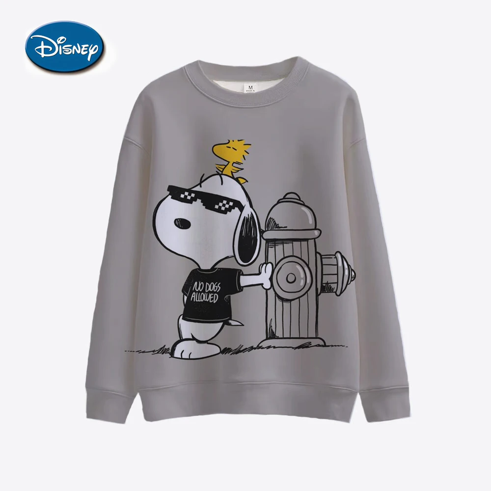 Snoopy Cartoon Anime Women\'s Hoodie Spring and Autumn Edition Women\'s Round Neck Hoodie 2024 New Casual Couple Sportswear Top