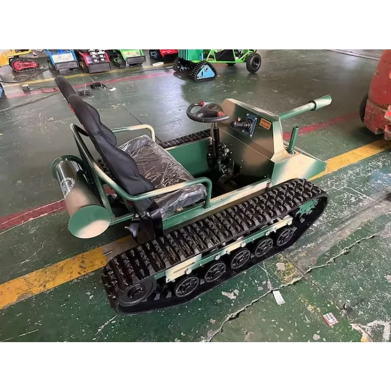 Rubber Tracked Chassis Rubber Undercarriage All Terrain Park Leisure and Entertainment Beach Rubber Track Chassis Tank Car Style