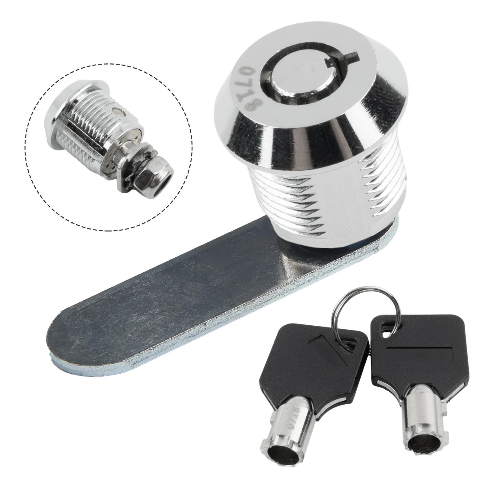 16/20/25/30mm Serrature a cilindro Serratura a camma Serratura di sicurezza Cassetto Armadietto per posta Armadietto per porta con 2 chiavi Ferramenta per mobili