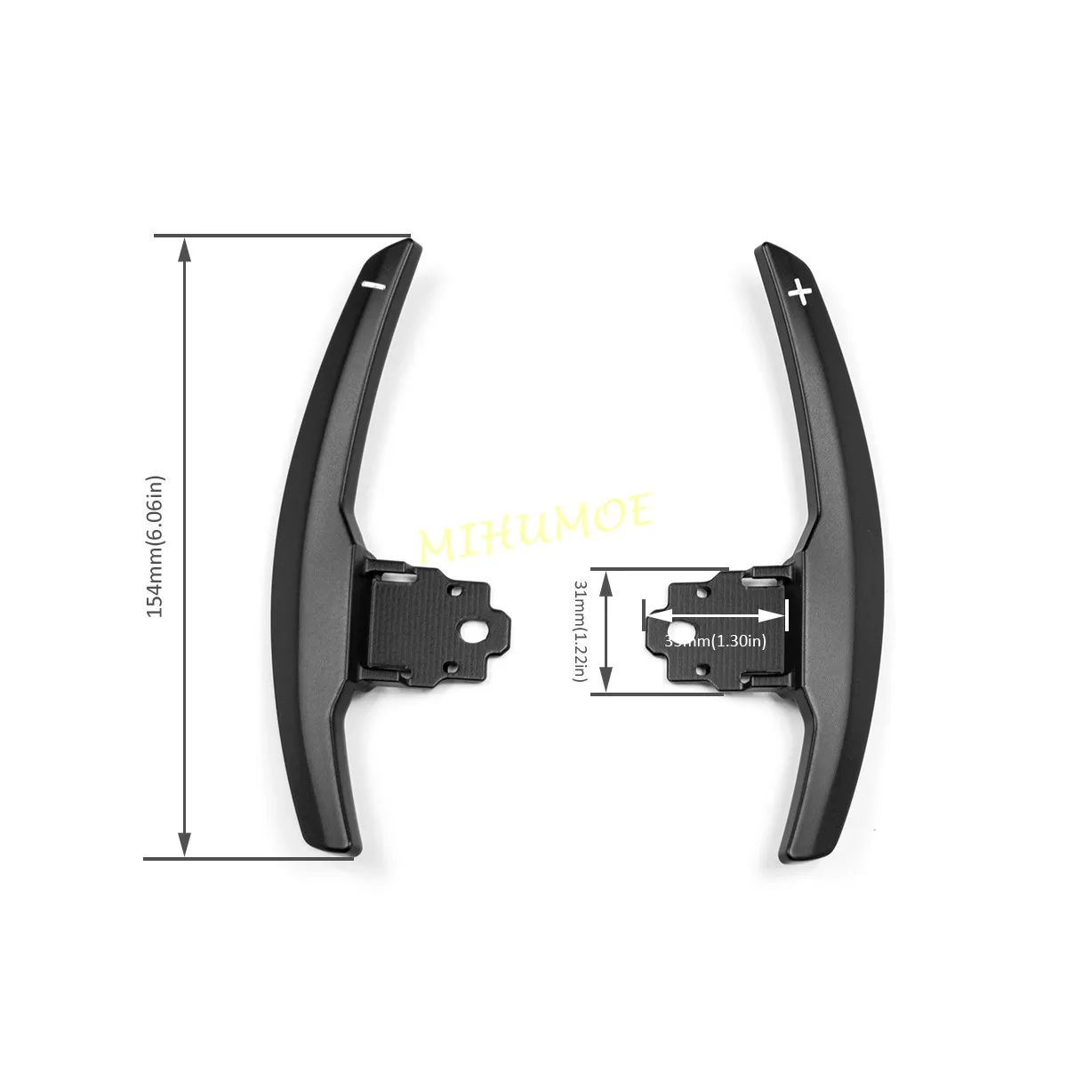 Aluminum Steering Wheel Paddle Shifter Extension Shift Stylish For BMW M Sport X2 X3 X5 X6 220i 320i 330i 430i 530i 540i Black
