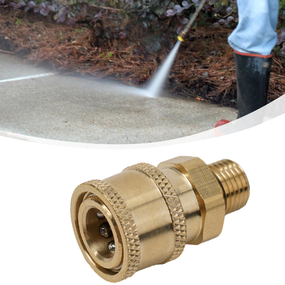 1/4 Inch Quick Release Connector Coupler Fitting For High Pressure Washer & Hose Pressure Washer Parts Garden Supplies