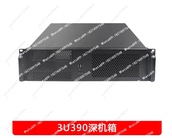 Boîtier d'ordinateur industriel 3U 390, montage en rack court, ATX, carte mère grande taille, multi-disques durs, remplaçables à chaud, boîtier de surveillance PC horizontal 125
