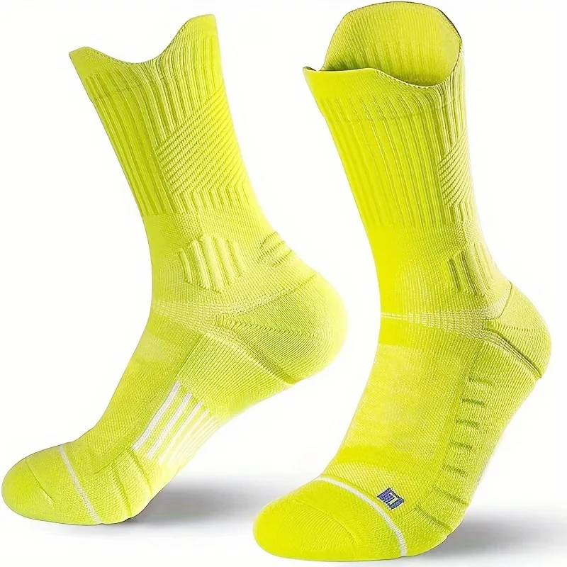 1/4/5/10 Paar Herren-Sportsocken, dämpfende Technologie, geruchsdicht, schweißabsorbierend, atmungsaktiv, für Laufen, Basketball, Kompressionssocken – Detail 11