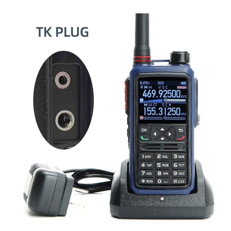 Walkie Talkie Walkie Talkie a lungo raggio 136-174Mhz 400-480Mhz Pmr446 Ctcss/Dcs Vox Walkie Talkie da campeggio per Baofeng Quansheng