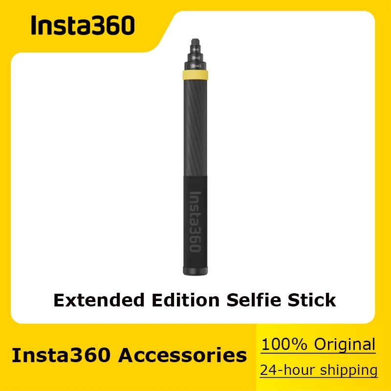 100% Original Insta360 Extended Edition Selfie Stick (300CM), Ultra-light carbon fiber shaft and comfortable grip For X4 Camera