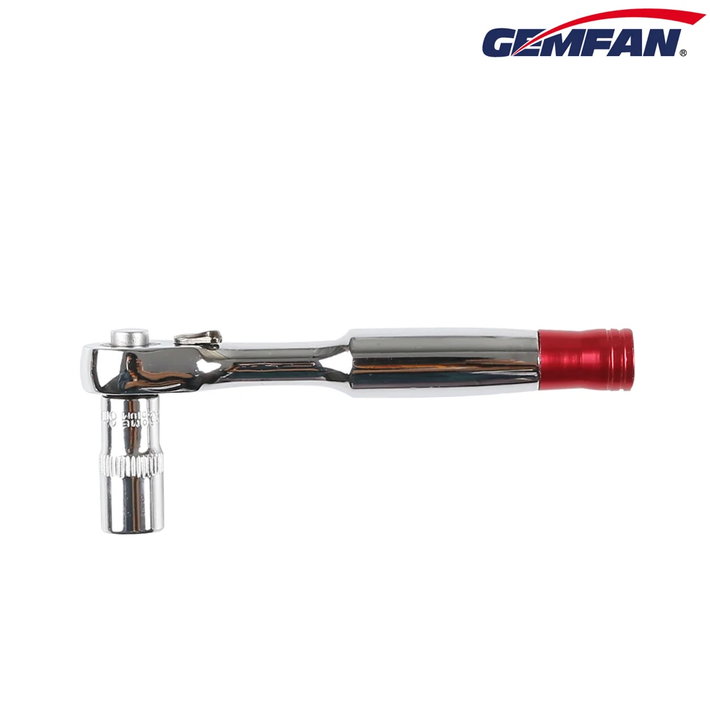 Gemfan 1/4" Ratchet Screwdriver Socket Wrench 8mm for FPV Drones Unloading Propeller Tool