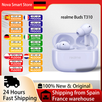 realme Buds T310 Experience Bluetooth 5.4 True Wireless Earbuds with 46dB Active Noise Cancelling 40H Playtime IP55 Protection