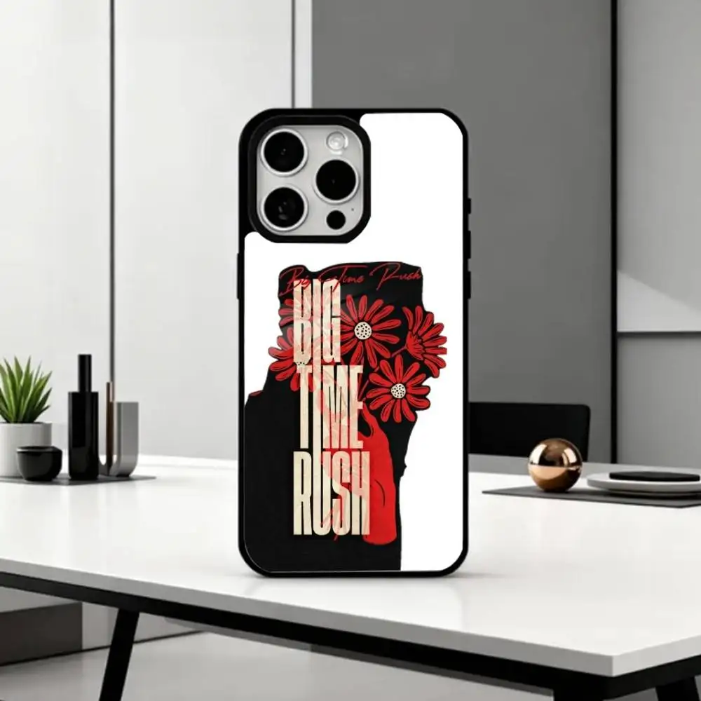 حافظة هاتف M-Music B-Big Time Rush لهاتف iPhone17,16,15,14,13,12,11 Plus، Pro Max Magnetic للشحن اللاسلكي Magsafe #6