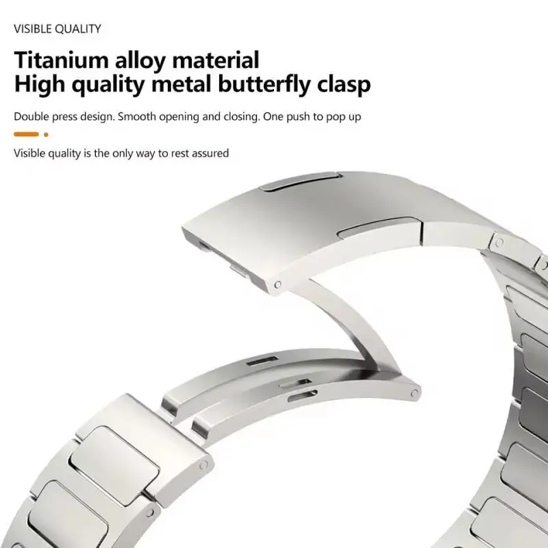 Pulseira de titânio de 22mm para huawei watch ultimate/buds/gspro pulseira para huawei watch gt5pro/gt5 4 3 2 46mm gt2e gt3 se/runner band