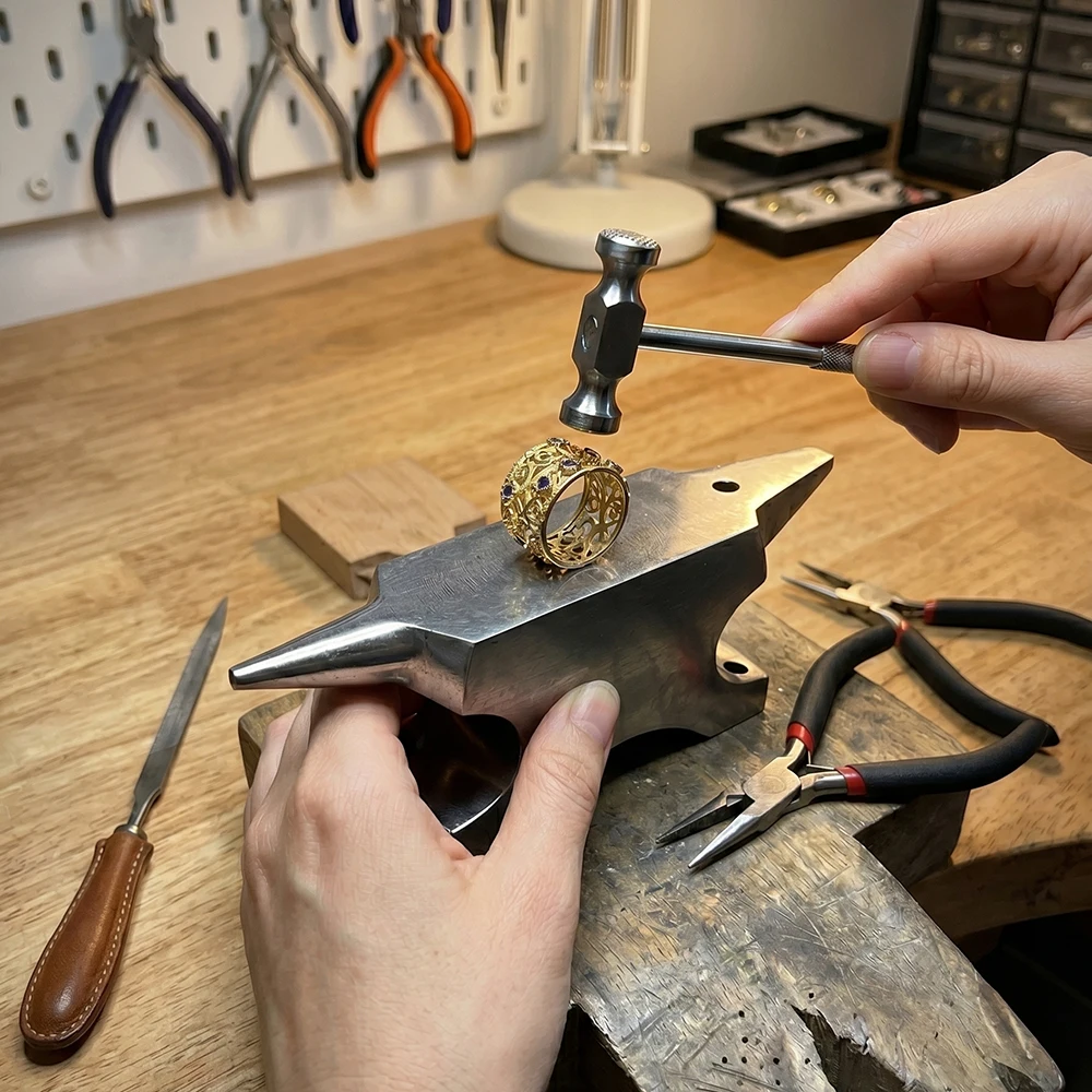 

Jeweler's Bench Anvil for Metal Forming Shaping & Sizing Rings Wire Coiling Jewelry Repair Tool