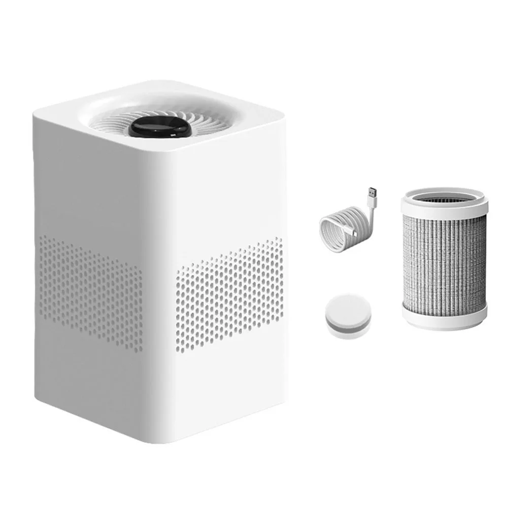 For Laptop USB For Power Bank PM2.5 Air Cleaner USB Air Purifier For Office ABS Smoke Remover Multi-stage Filtration