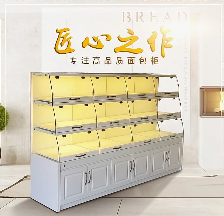 Bread Bread Cabinet Glass Side  Commercial Middle Island  Cake Shop Showcase Drawer Shelf Display Rack