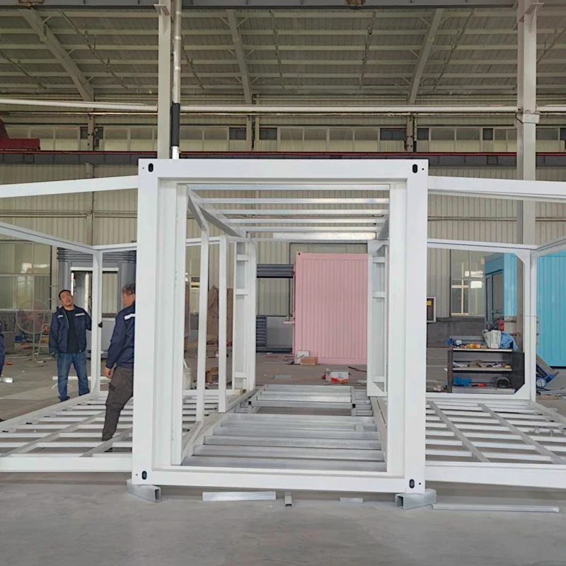 Waterproof Outdoor Expandable Steel Modular Office Liveable Mobile Sandwich Panel Prefab Flat Pack Container House Building