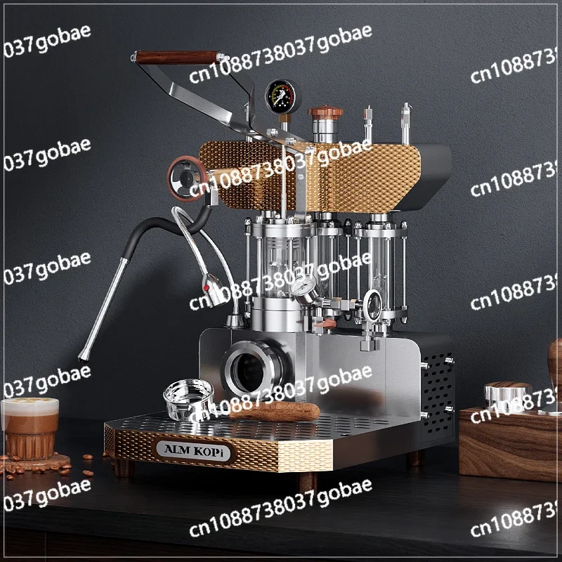 Aleman 6/6mini Hand Press Coffee Maker Home Commercial Tie Rod Espresso + Manual Transformer Extraction