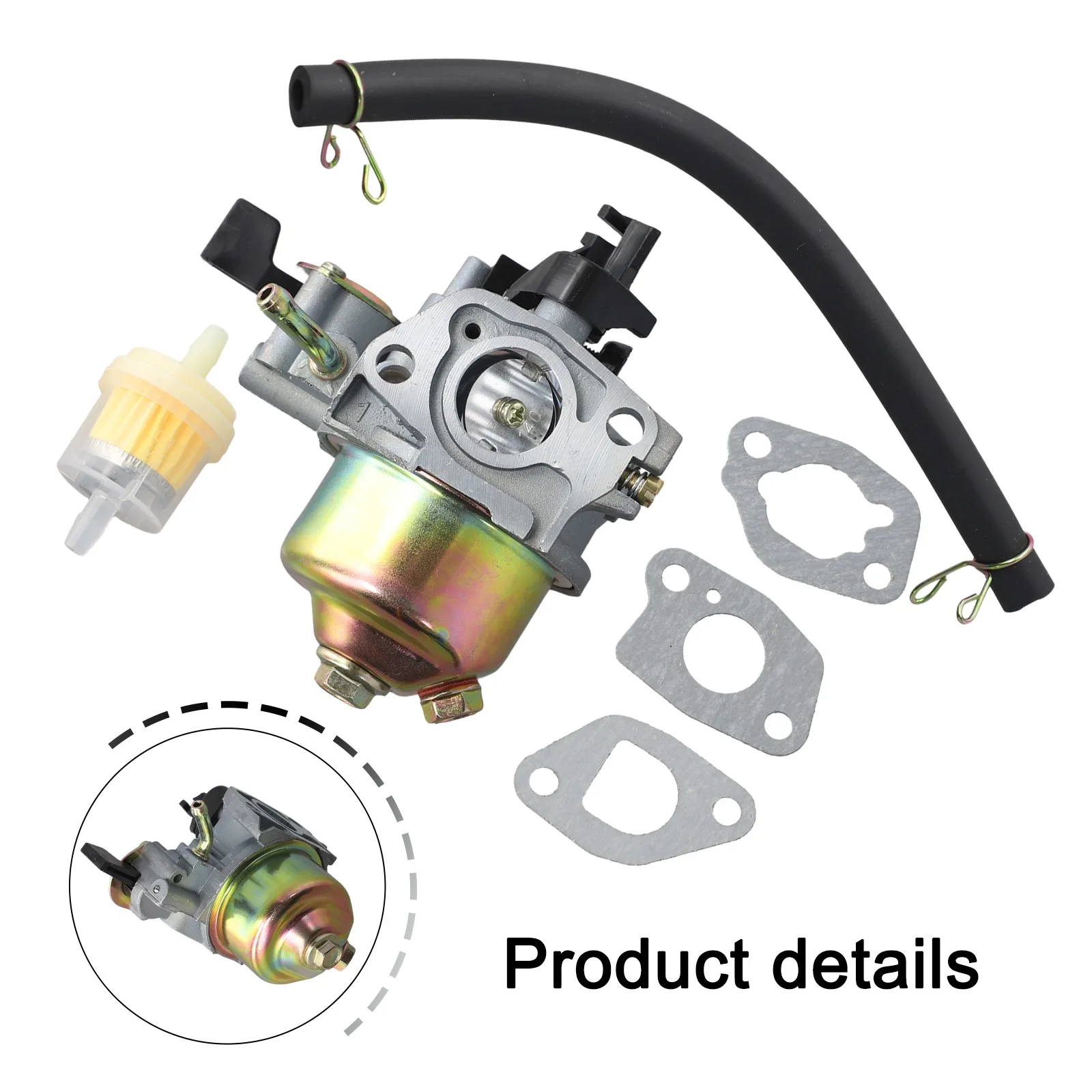 As Shown Easy Installation GXV160 Components High Performance Carburetor Installation Instructions Included Metal Construction