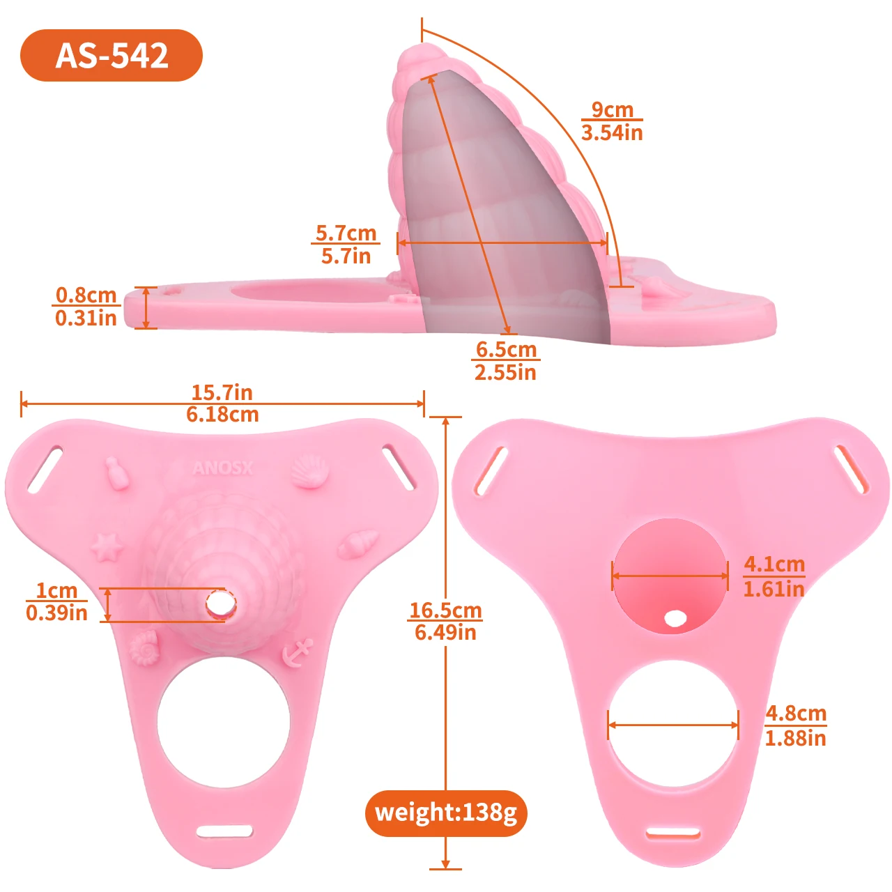 ANOSX 2 أنماط سيليكون قفص القضيب مع حزام العفة الذكور سيسي العفة أقفاص القضيب الدائري كوكرينج دسار كم الجنس لعب للرجال #2