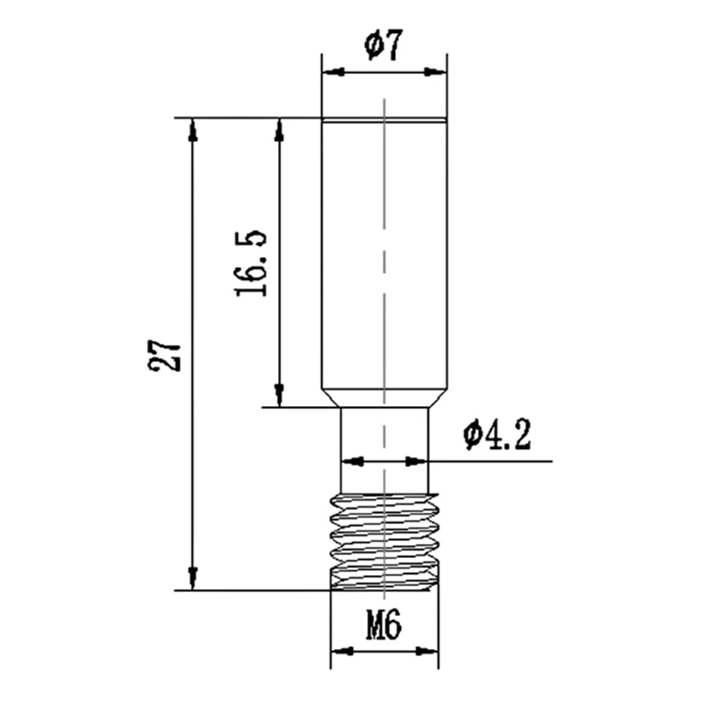 Für Creality CR 10/Ender3 Edelstahl M6 Gewinde Heatbreak Throat für Ender 3/Ender 5/CR10 Serie 3D-Drucker Heatbreak Throat – Detail 6