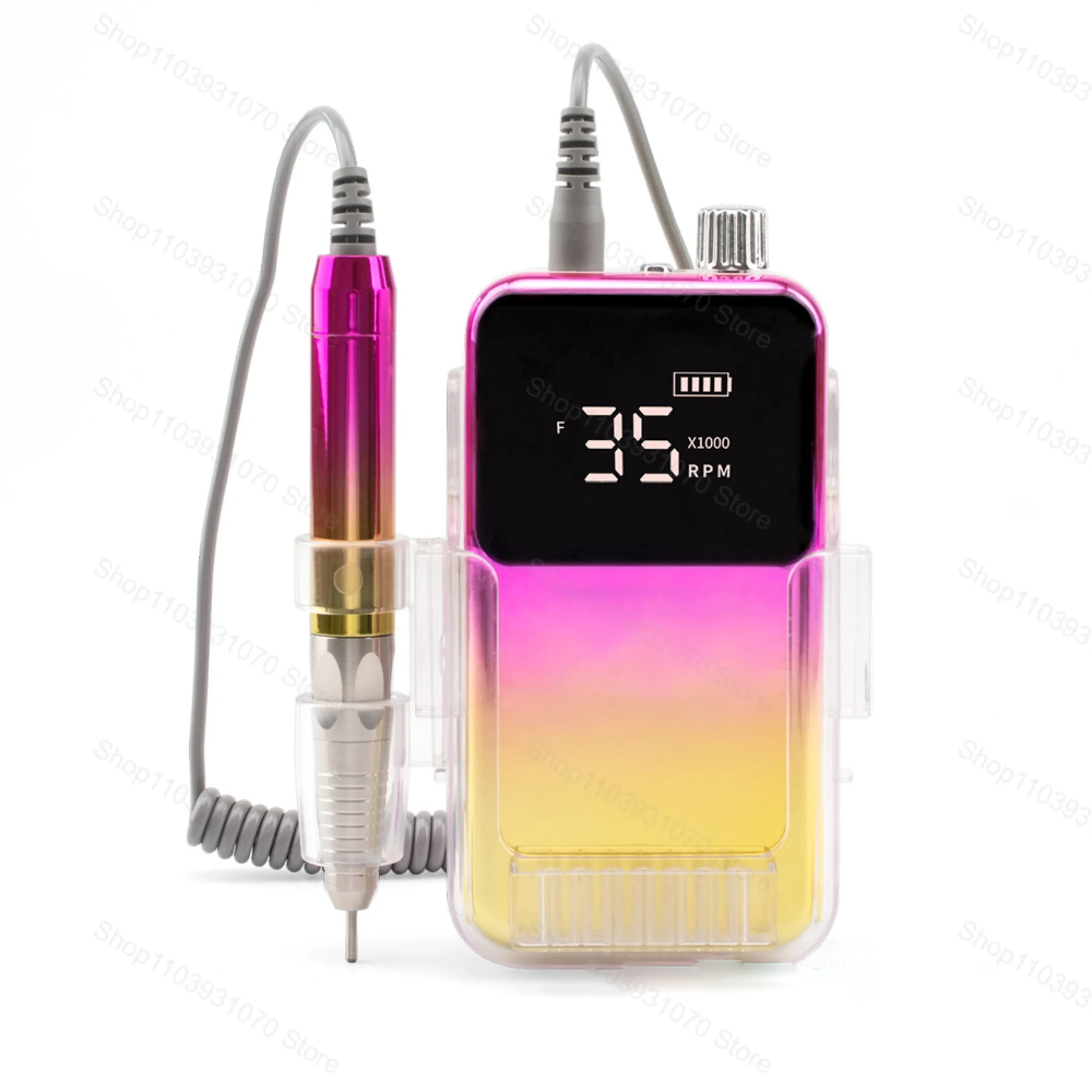 جديد 85 واط مبرد أظافر كهربائي 35000 دورة في الدقيقة فرش صامت مسمار الحفر آلة الملمع اللاسلكي المهنية مانيكير أداة