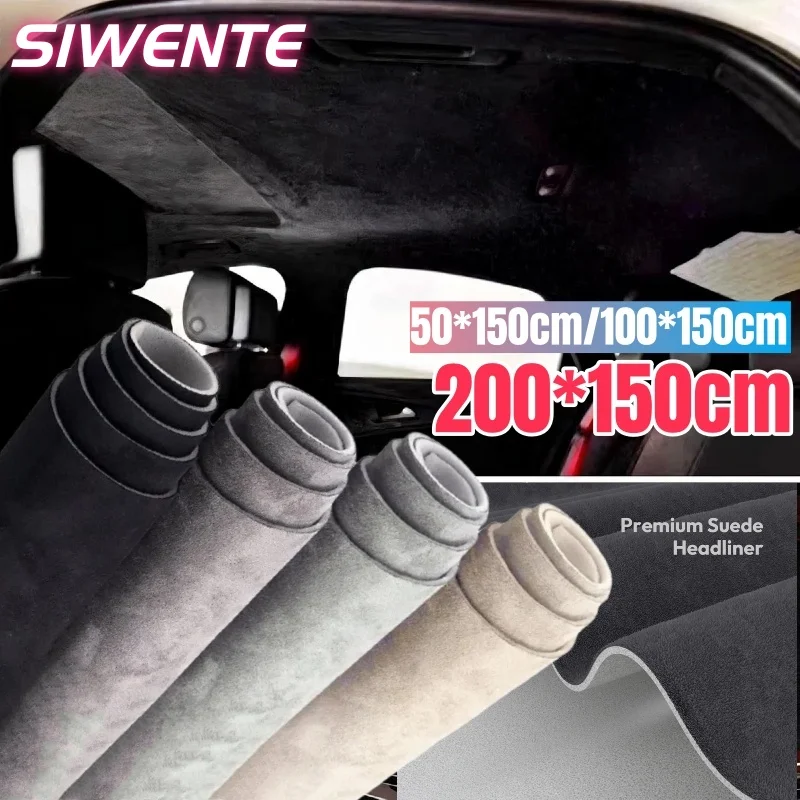 

Car Roof Liner Headliner Fabric Foam Backed Material Auto Interior Upholstery for DIY Car Ceiling Repair Replacement Door Panels