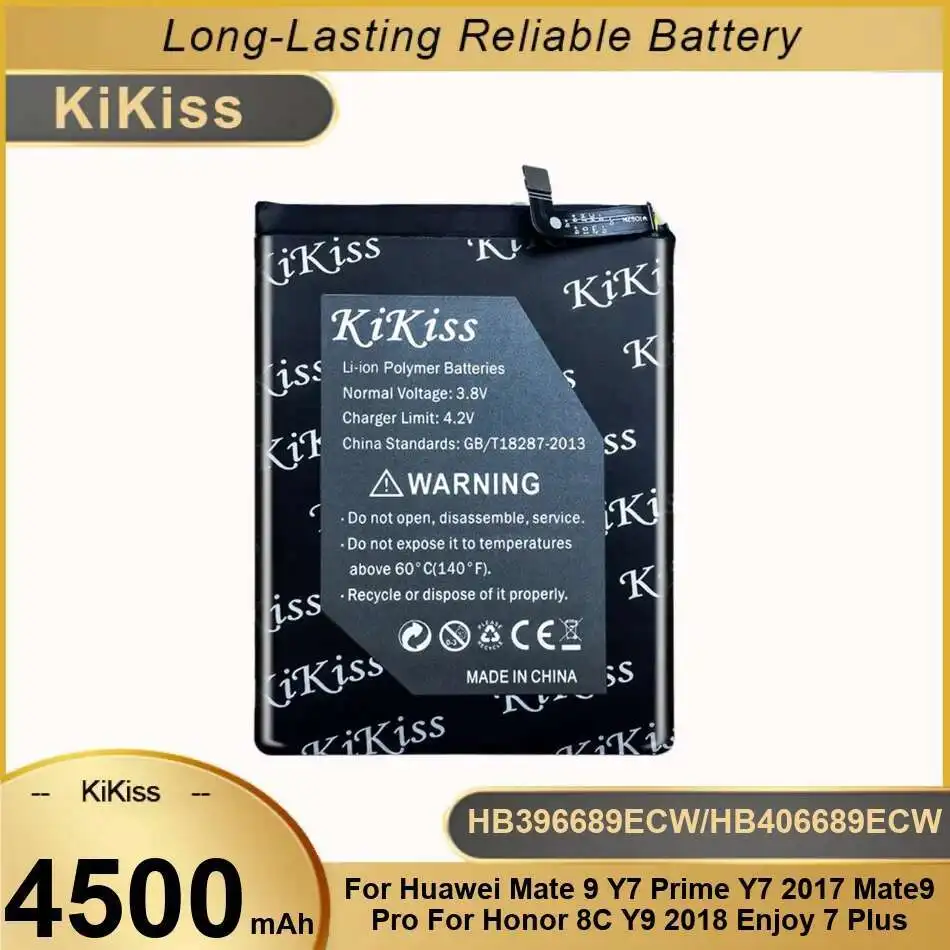 

Battery HB396689ECW HB406689ECW For Huawei Y7 Prime 2017 Mate 9 Pro Honor 8C Y9 2018 Enjoy 7 Plus P40 Lite E Trt-L53 TRTL21A
