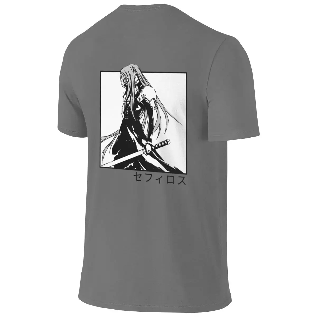 Sephiroth Ffvii Not Easy To Deform Reversible T-shirt Japanese Style Lazy Home Comfort Cotton Tee