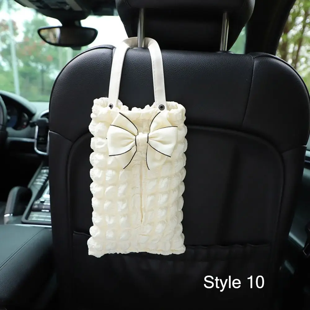 

Hanging Car Tissue Holder Multi-Use Universal Auto Seat Back Headrest Napkin Bag Organizer Car Interior Accessories