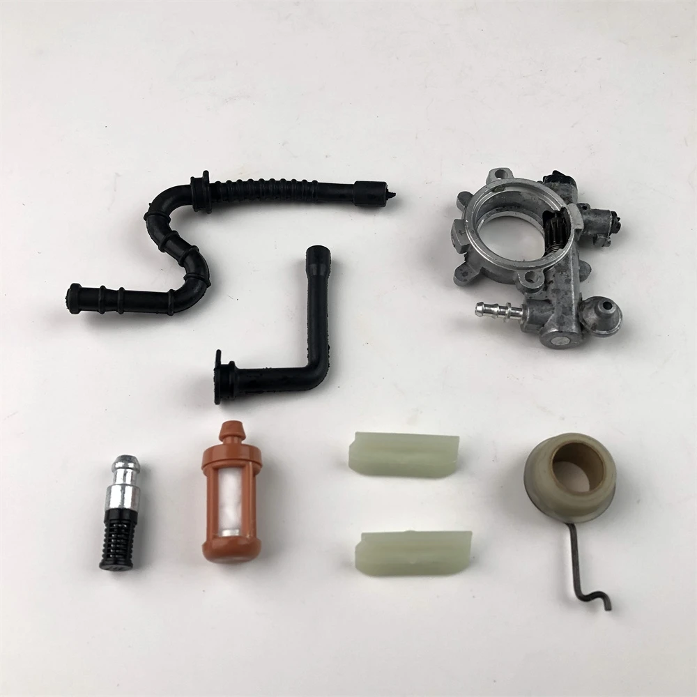 Oil Pump Worm Gear Fuel Oil Filter Line Kit For Stihl 036 MS360 Pro 034 034 AV MS340 Chainsaw Parts For 1125 640 3201 Oil Pumps