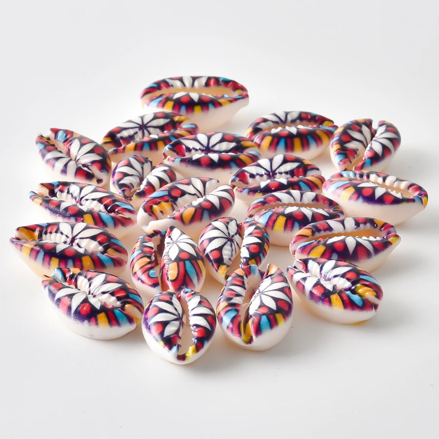 5 Stück bunte Muschel-Anhänger mit bösem Blick/Türkischem Auge, Seestern, Schildkröten-Muscheln, Anhänger für die Schmuckherstellung, handgefertigte Armbänder, Geschenk – Detail 11